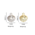 Pearl Shell Charms in Seven Colors and Two Metal Tones view 4