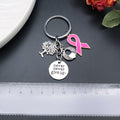 Antique Silver Tree of Life Wing Heart and Never Give Up Keychain view 3