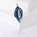 Long Stem Calla Lily Brooch in Four Translucent Enamel Colors view 4