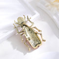Red Gold Tone Beetle Crystal Enamel Four Designs Metal Brooch Pin view 2