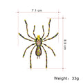 Yellow Gold Tone Spider Metal Brooch Pin for Jackets and Lapels view 2