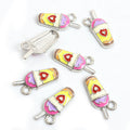 Enamel-Look Silver Gold Heart Alloy Charms in 14 Styles view 9