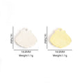 Striped Enamel Seashell Charms in Five Colors and Two Metal Tones view 3