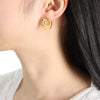 Gold Swirl Studs