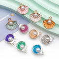 Colorful Shell Shell Charms for Jewelry and Craft Projects view 4