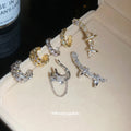 Crystal Ear Cuffs In Six Gold And Silver Geometric Designs view 4