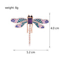 Dragonfly Crystal Two Designs Metal Brooch Pin for Jackets and Lapels view 2