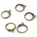 French Leverback Earring Hooks in Nine Metal Finishes view 9