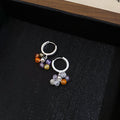 Colorful Beaded Linear and Hoop Earrings for Everyday Styling view 7
