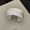 Silver Ribbed