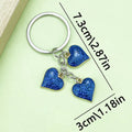 Heart Charm Keychains in 17 Pictured Variations for Bags and Keys view 7