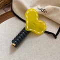 Acrylic Heart Spiral Phone Coil Hair Ties Four Colors view 9