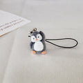 Flocked Penguin Phone Strap Charms in Three Distinct Poses view 7