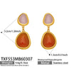 Pink Orange Earrings