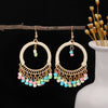 Rainbow Bead Hoops