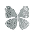 Gold Tone Butterfly Polished Two Designs Metal Brooch Pin view 6