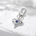 Gold and Silver Tone Blue Evil Eye Clip Keychains in Eleven Styles view 7