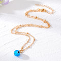 Gold and Silver Tone Round Glass Evil Eye Bead Pendant Necklaces view 5