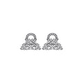 Silver Tone Crystal Triangle Fan Drop Earrings Metal Tone Jewelry view 5
