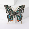 Multicolor Crystal Butterfly Brooch Pin in Four Colorways view 7