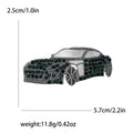 Crystal Studded Car Brooch Pin in Five Color Options view 10
