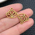 Alloy Metallic Yoga Lotus Metal Charms with 21 Listed Options view 11