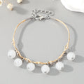Wrapped Cord Double Row Round Bead Charm Bracelets in Nine Colors view 11