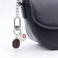 Coffee Bean Cup Keychains In Three Styles With Silver Tone Clasps view 3