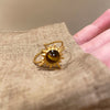 Brown Sunburst Ring