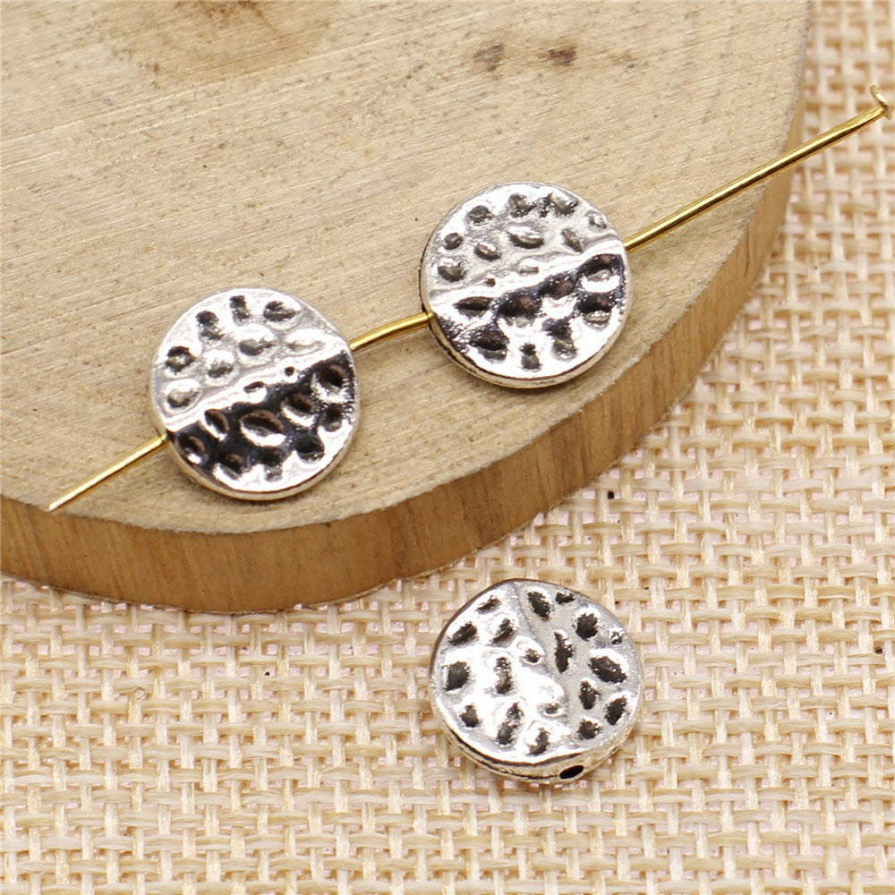 11mm 1.2g Multi-Color Copper Alloy Round Large Hole Loose Metal Beads for DIY Bracelet Jewelry Making