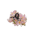 Fabric Flower Gold Fork Hair Stick Pins Six Colors view 5