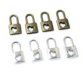 Tiny Heart Keyhole Padlock Charms in Two Antique Finishes view 5