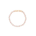 Clasp Zircon Flower Pearl Tennis Bracelet Four Metal Styles view 5
