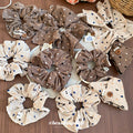 Fabric Speckle Scrunchie Hair Tie Lace Or Ruched 2 Styles view 3