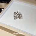 Silver And Gold Open Flower Rings Peacock Filigree Style view 4