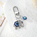 Silver Tone Blue Evil Eye Clip Charms in Ten Designs view 8