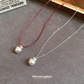 Silver Tone Brushed Apple Pendant Cord Necklace Jewelry view 2