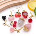 Red Cherry and Strawberry Metal Charms with 9 Listed Options view 3