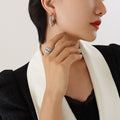 Plain Smooth Thick U Shape Circle Hoop Earrings Gold Steel view 6