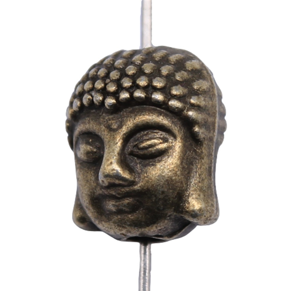 11x9x7mm 2.7g Multicolor Zinc Alloy Buddha Head Loose Metal Beads for Bracelet Jewelry Making