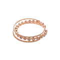 Triple Row Rhinestone Oval Bangles Silver Rose Gold view 5