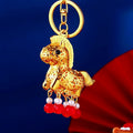 Illuminated Rocking Horse Keychains With Red or Yellow Bead Tassels view 6
