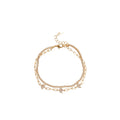 Double Layer CZ Flower Bracelet Gold Silver Plated 2 Colors view 5