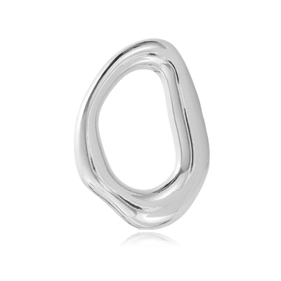 Front product view of the sterling silver open ring
