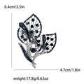 Rhinestone Hollow Calla Lily Brooch Silver Four Colors view 4