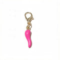 Slim Enamel Chili Pepper Charms with Lobster Clasps in 12 Colors view 8