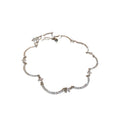 Silver Wavy Rhinestone Tennis Choker Necklace Single Style view 5