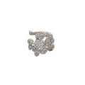 Silver Tone Star and Crystal Chain Ear Cuff Metal Tone Jewelry view 5