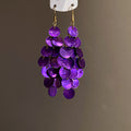 Layered Shell Disc Cluster Hook Earrings In Six Colors view 10