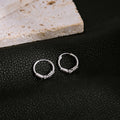 Silver Mini Hoop Earrings Teardrop Coil Bar Ball Styles view 7